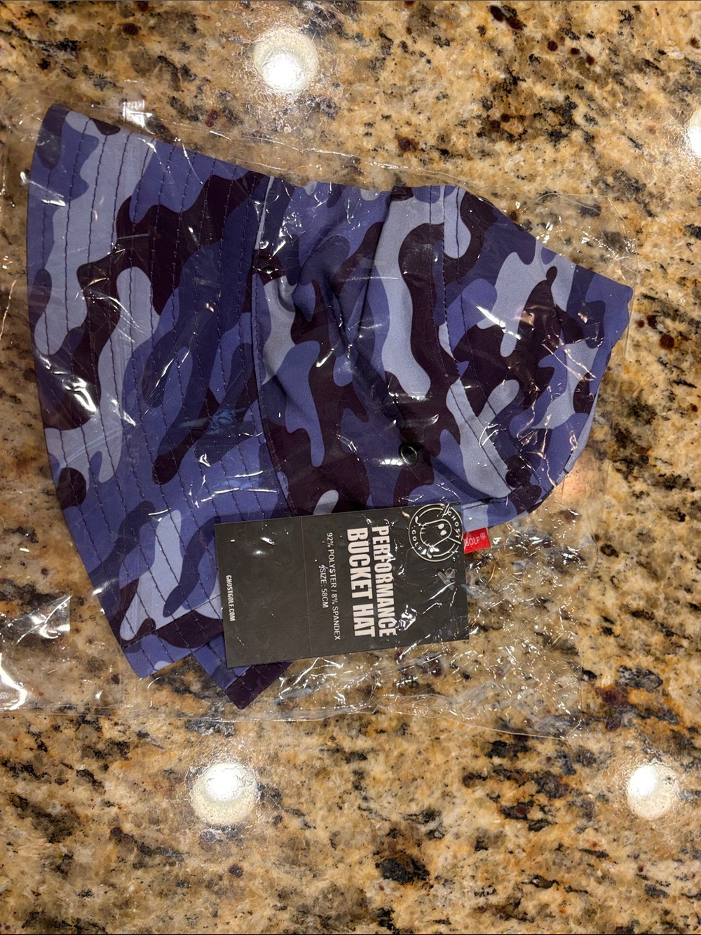 Ghost Golf Performance Bucket Hat - Blue Camo